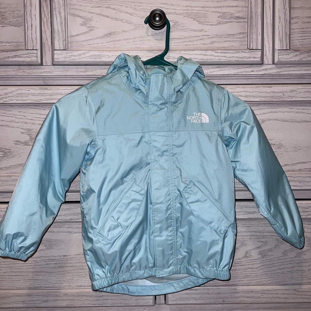 The North Face Kids Light Blue Raincoat
